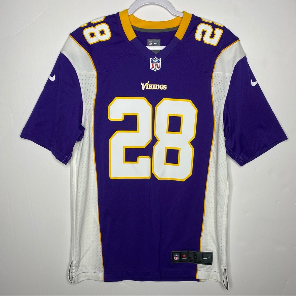 Nike NFL Men's Minnesota Vikings #28 Adrian Peterson On Field Jersey Size Small